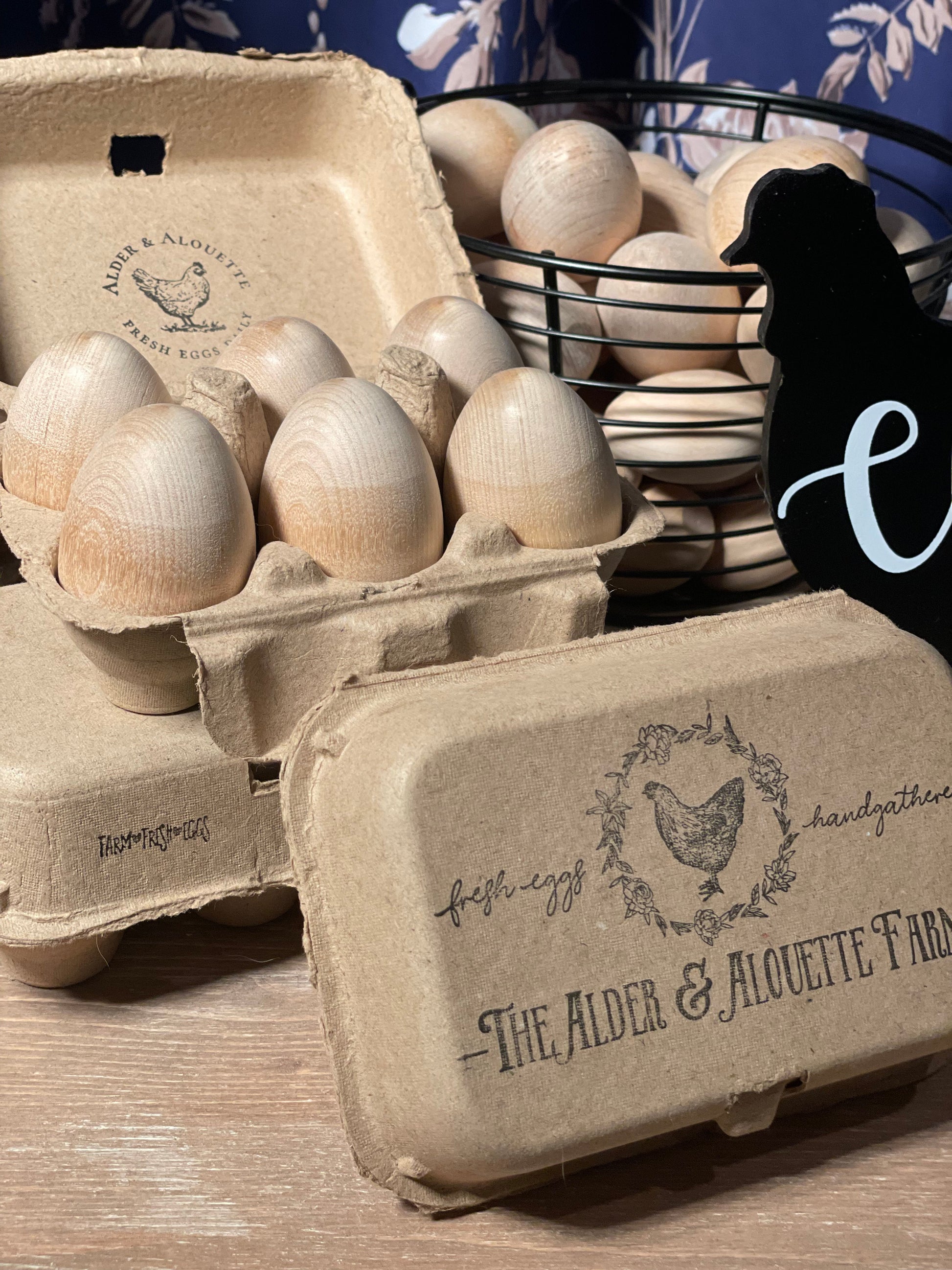 Wooden Toy Eggs for Pretend Play - Alder & Alouette