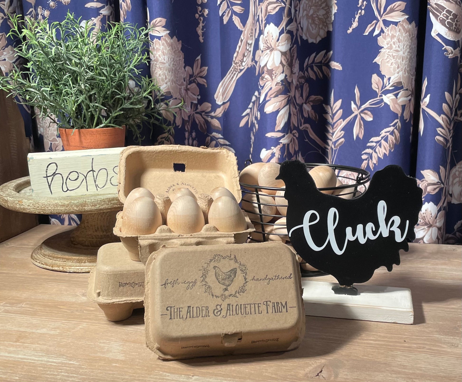 Wooden Toy Eggs for Pretend Play - Alder & Alouette