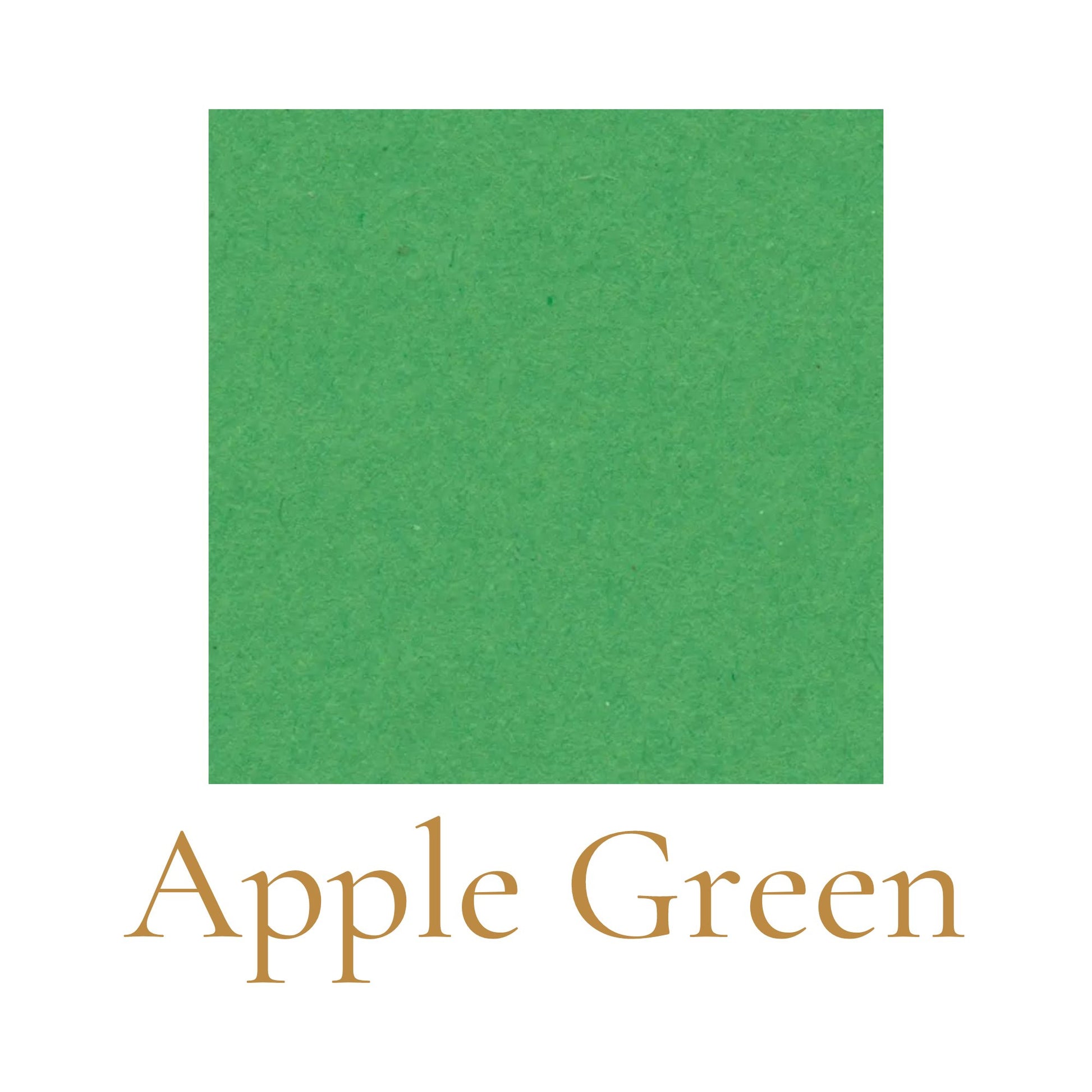 Heavyweight woodless English cardboard color swatch in apple green