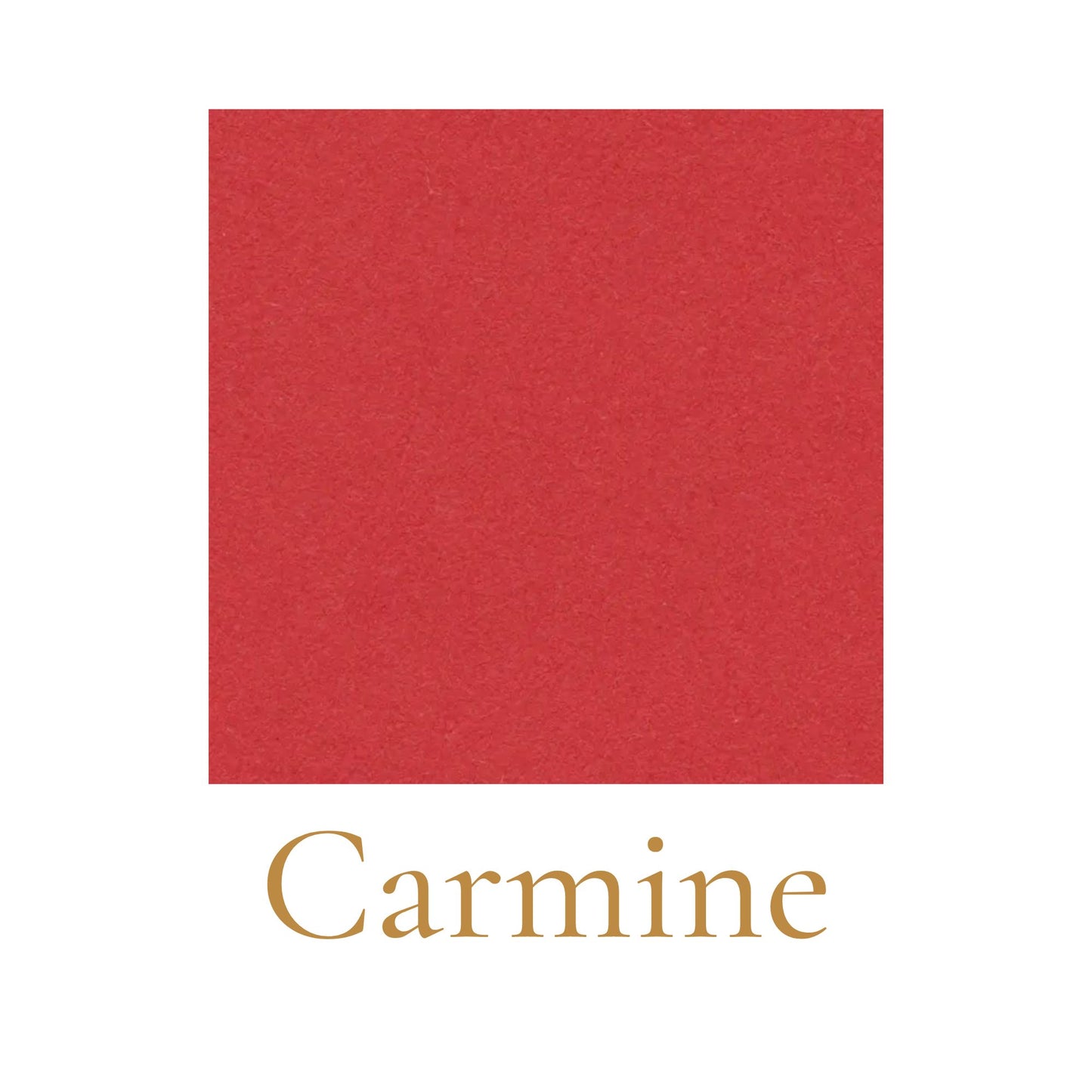 Heavyweight woodless English cardboard color swatch in carmine red
