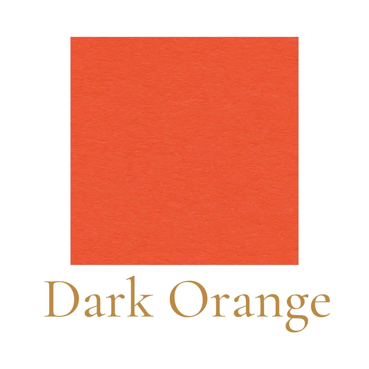 Heavyweight woodless English cardboard color swatch in dark orange