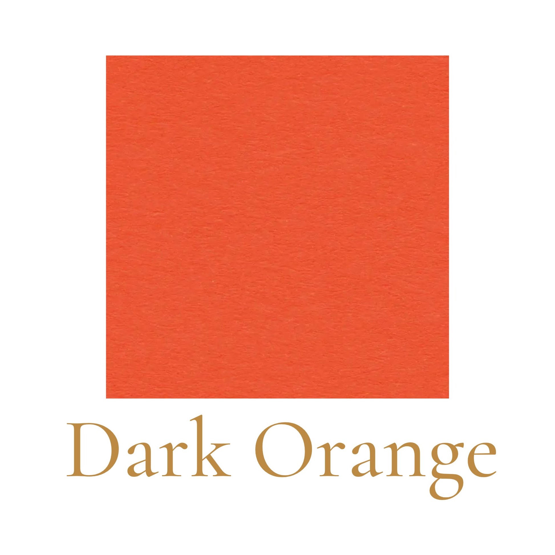 Heavyweight woodless English cardboard color swatch in dark orange