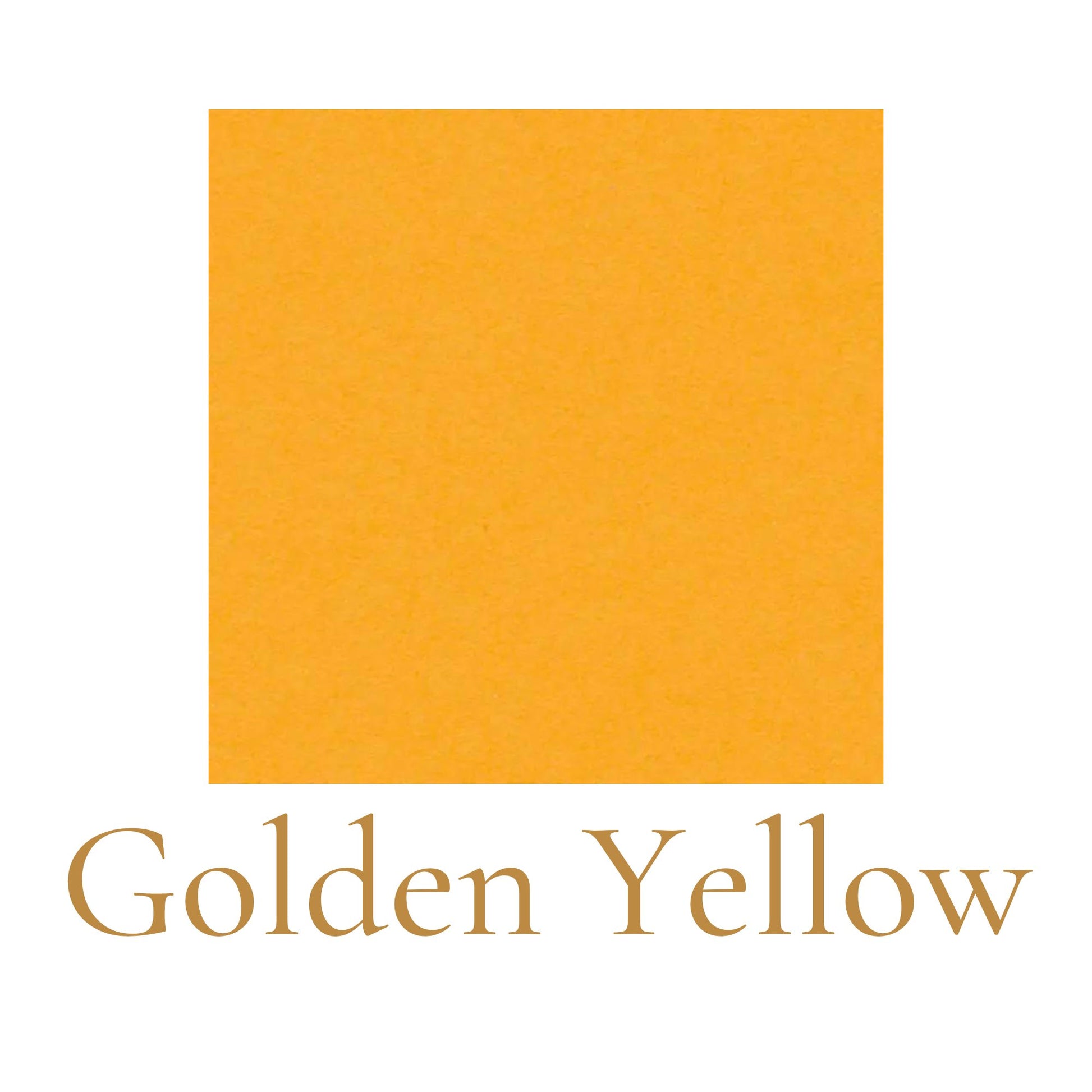 Heavyweight woodless English cardboard color swatch in golden yellow