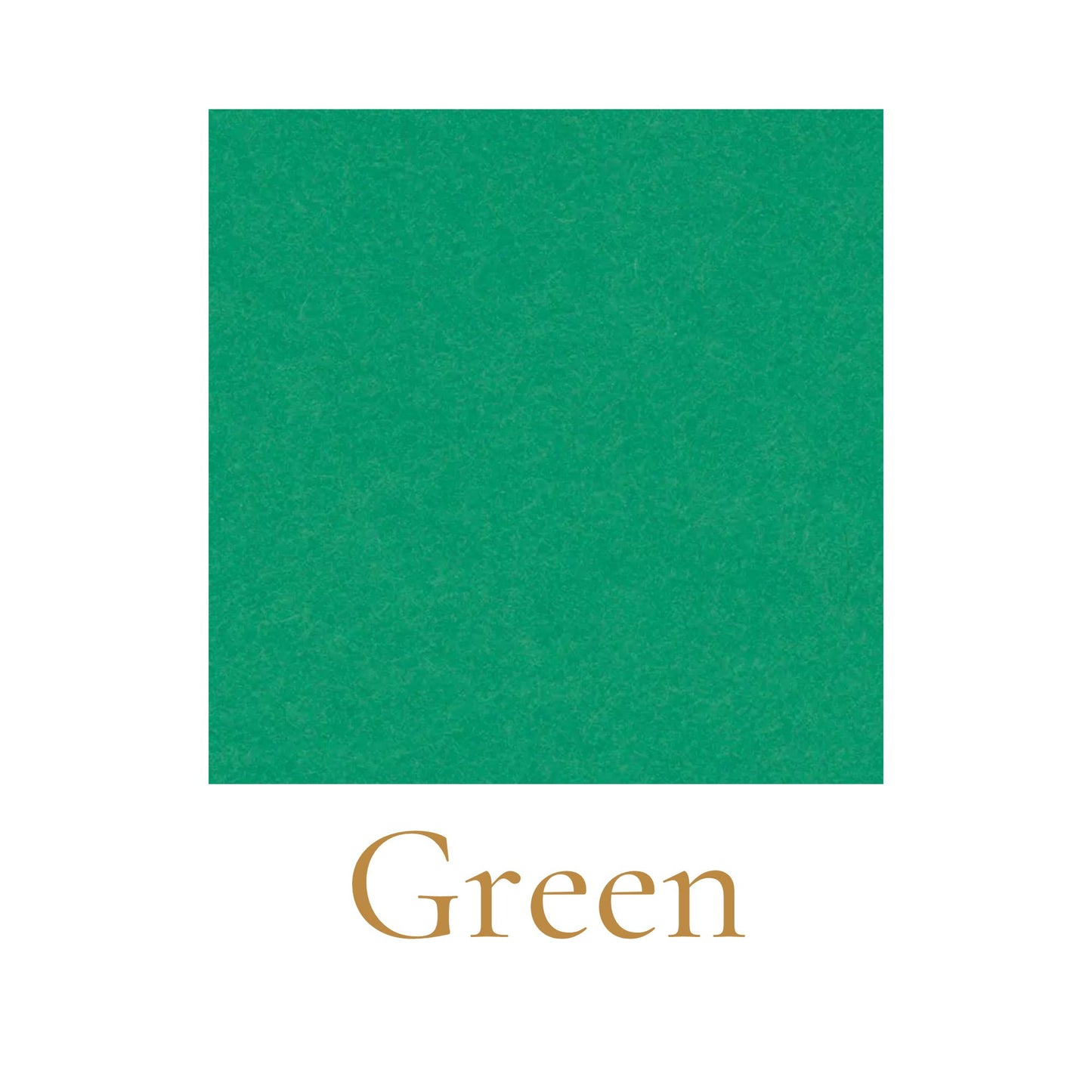Heavyweight woodless English cardboard color swatch in green