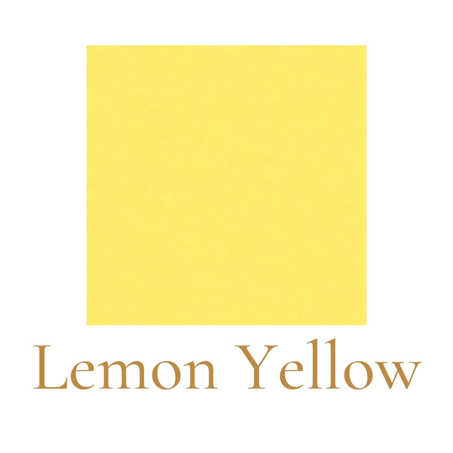 Heavyweight woodless English cardboard color swatch in lemon yellow