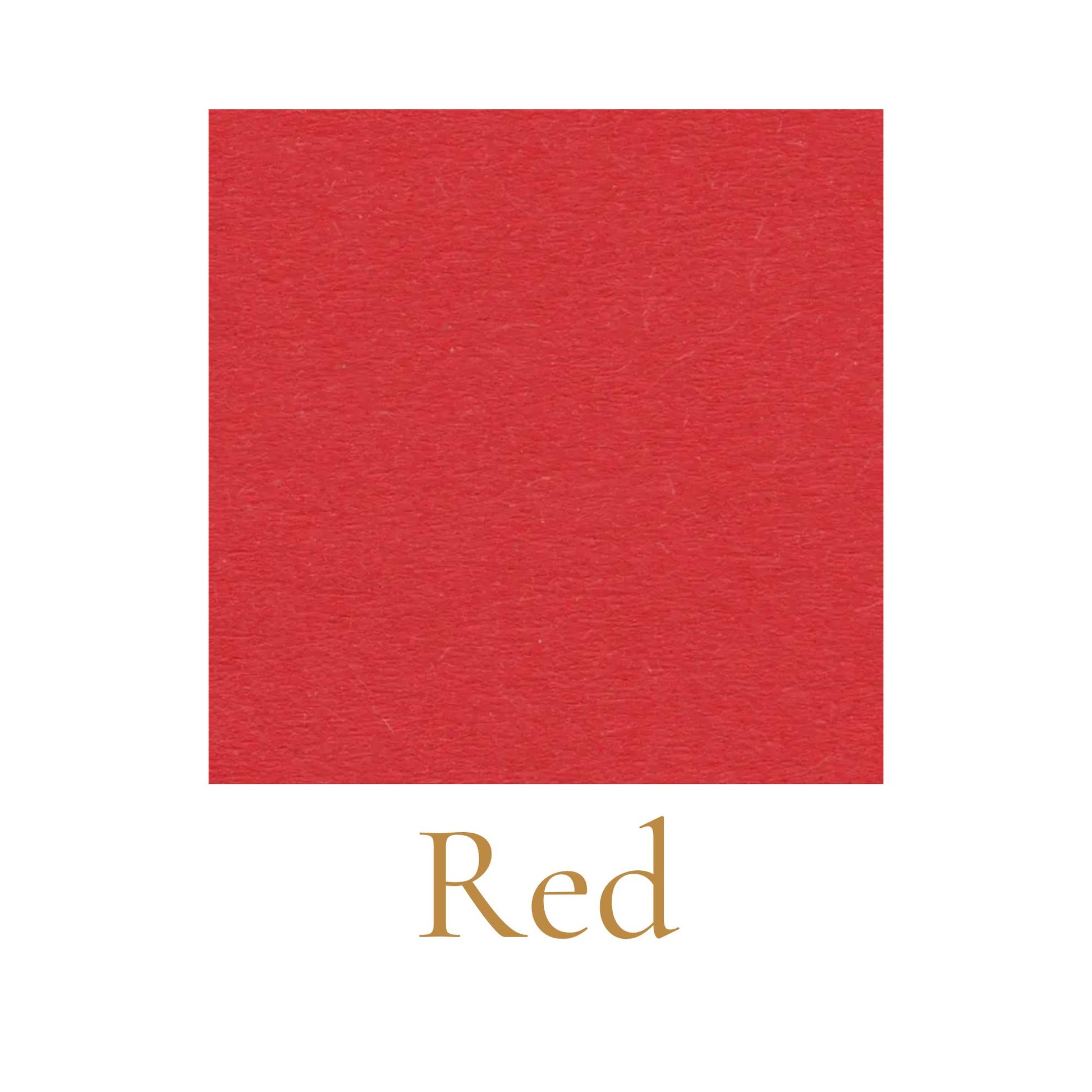 Heavyweight woodless English cardboard color swatch in red