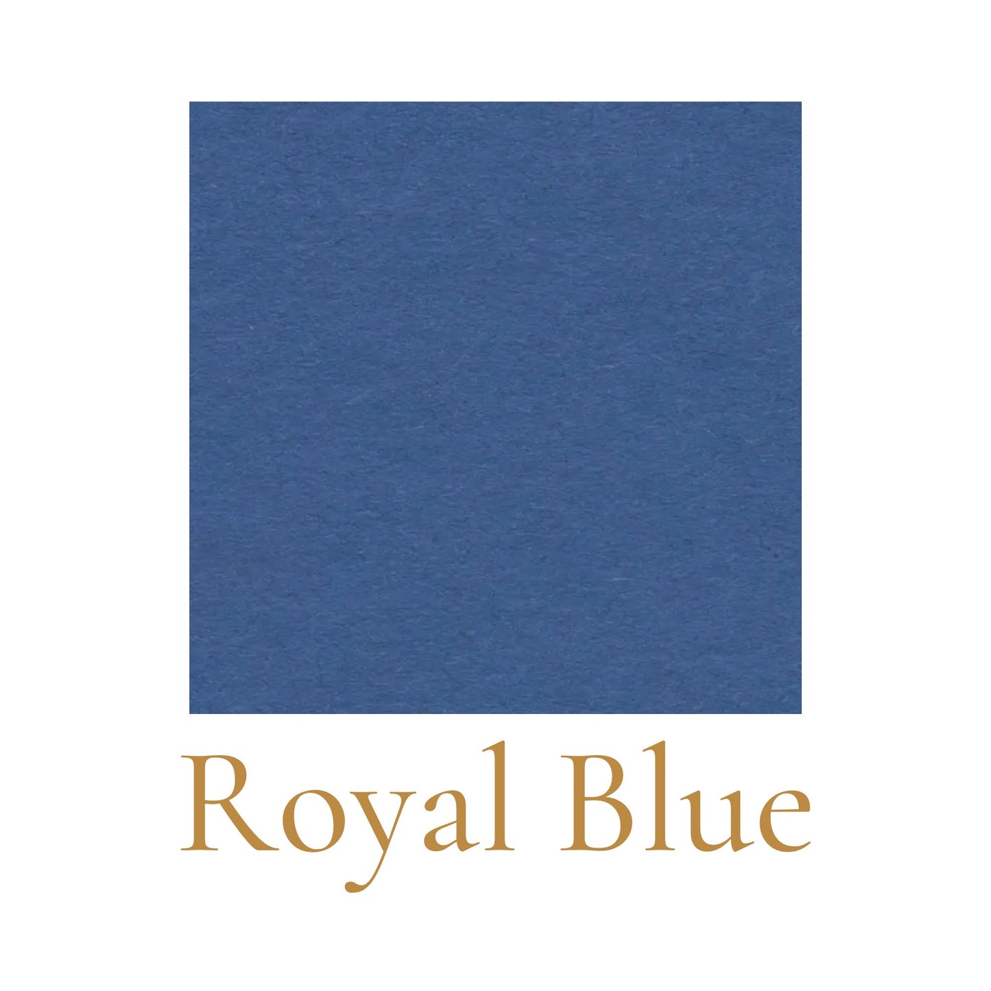 Heavyweight woodless English cardboard color swatch in royal blue