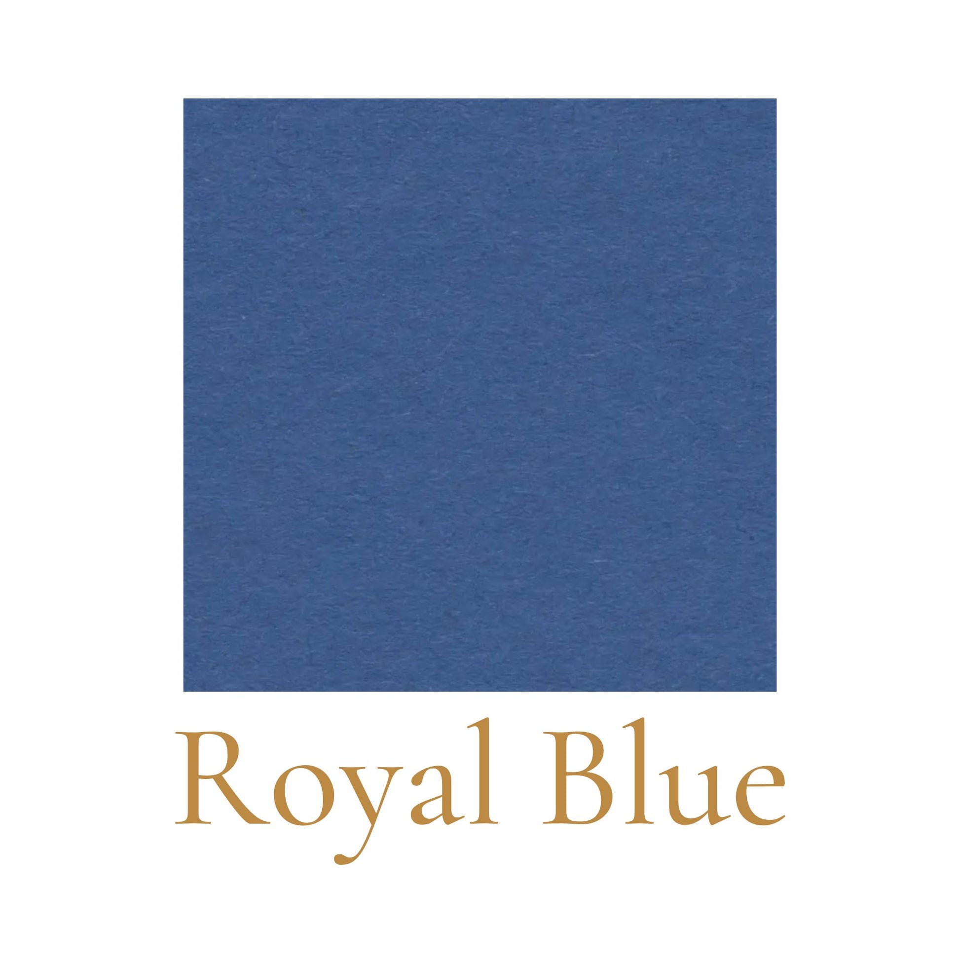 Heavyweight woodless English cardboard color swatch in royal blue