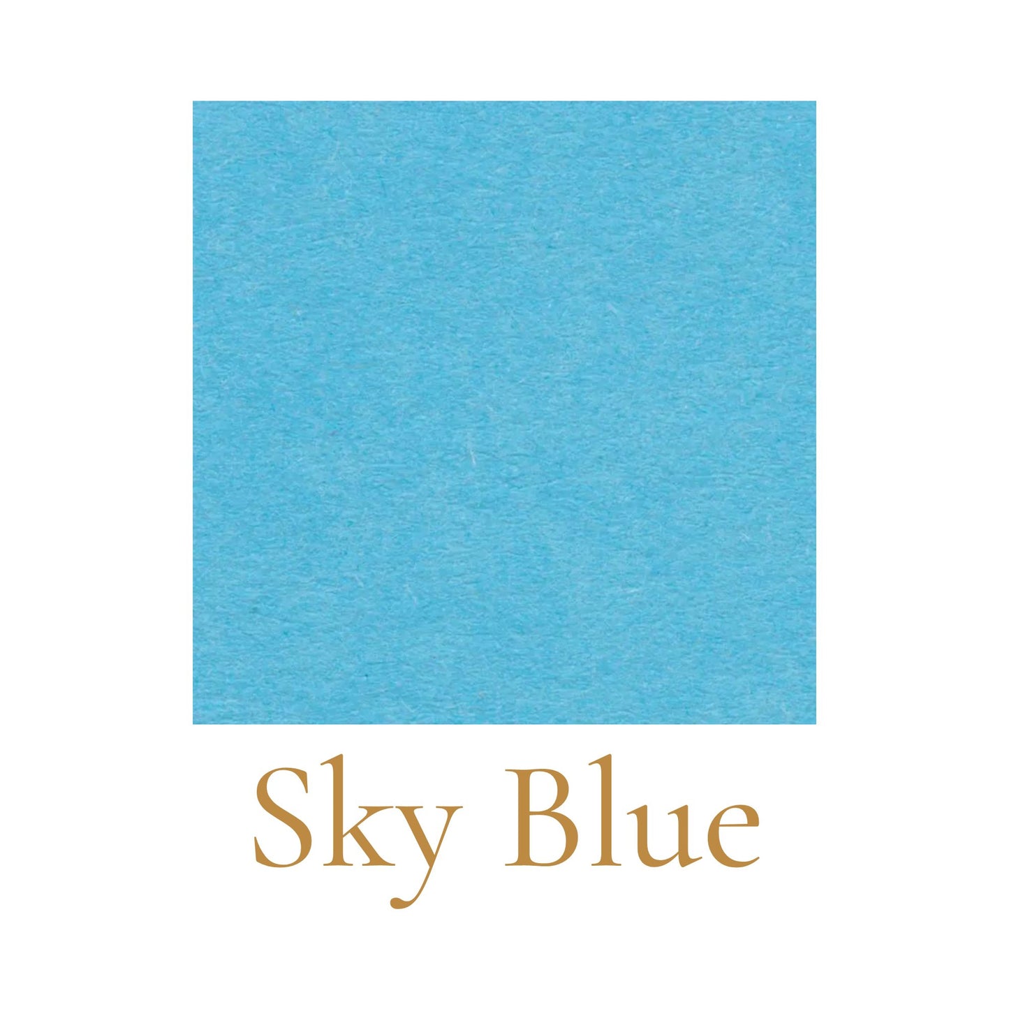 Heavyweight woodless English cardboard color swatch in sky blue