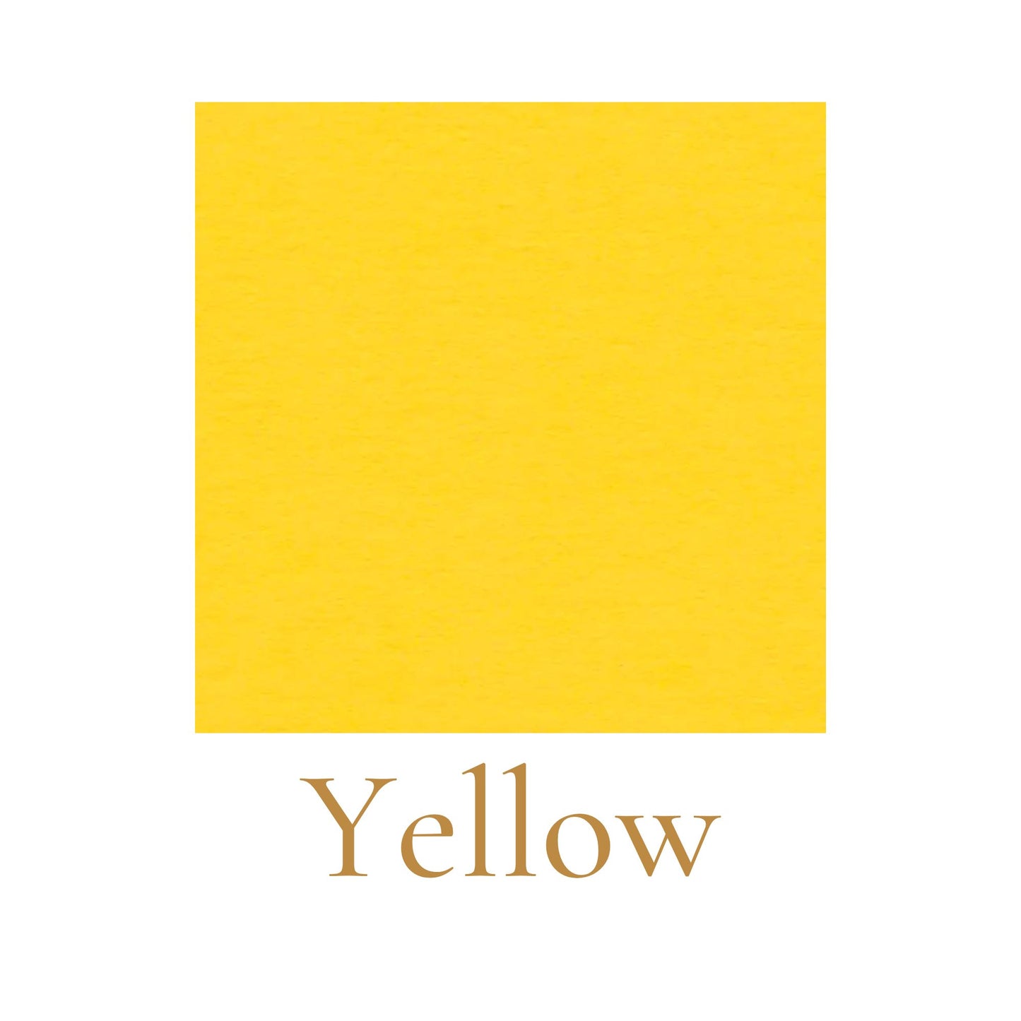 Heavyweight woodless English cardboard color swatch in yellow