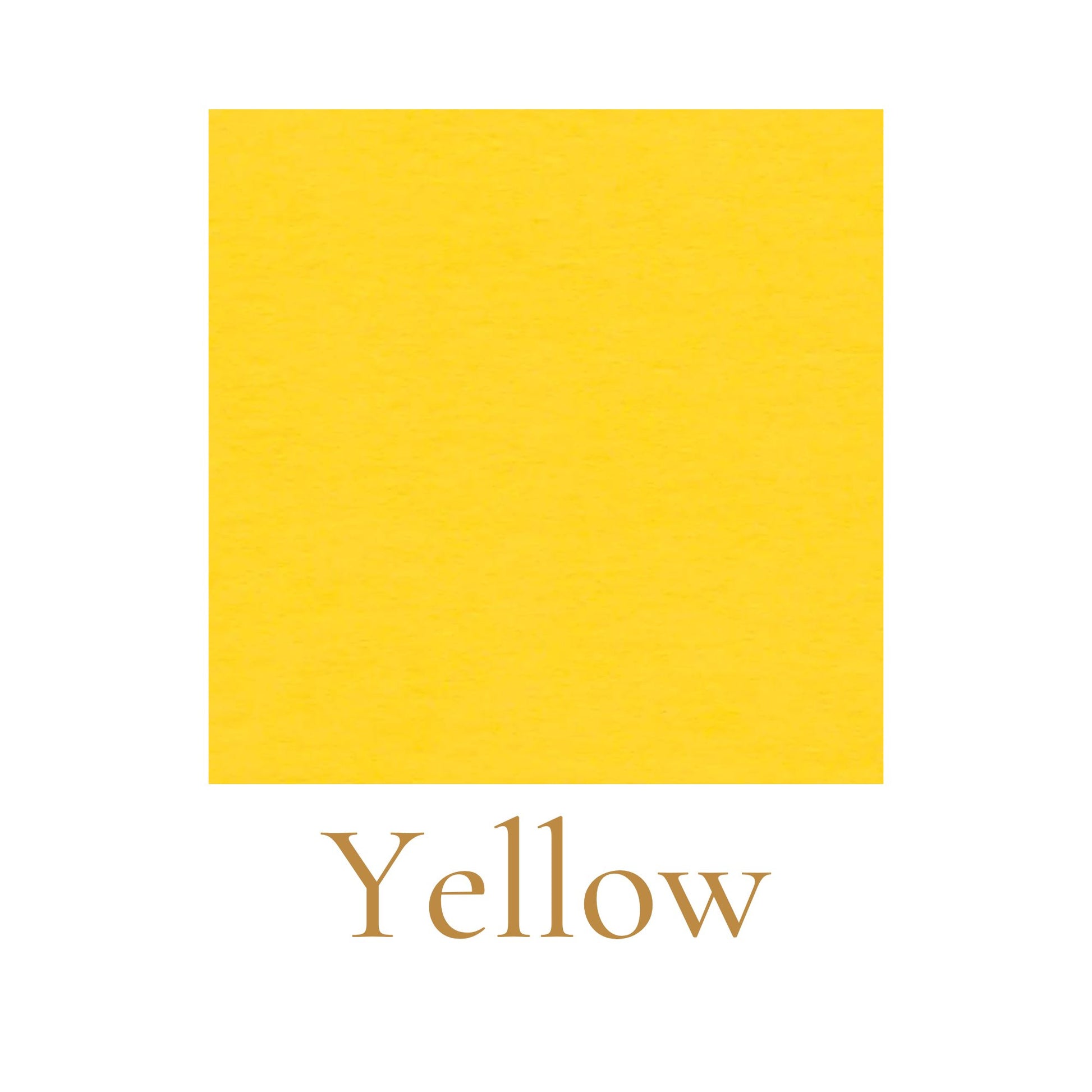 Heavyweight woodless English cardboard color swatch in yellow